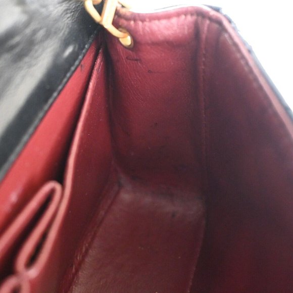 CHANEL CC Mini Matelasse Full Flap Chain Shoulder Bag Leather Black GHW 645LC499 - Picture 16 of 16